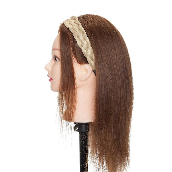 Tjockt Flätat Elastiskt Hårband Håraccessoar För Kvinna [db] blond&bleachblonde