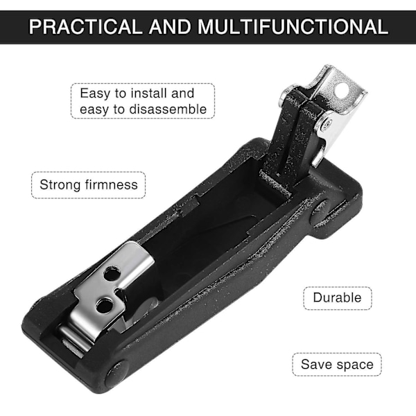 4x fleksibel myk svart gummifeste for kjøleboks, båtluke, lasteboks for Sportsman 70819 [DB] Black