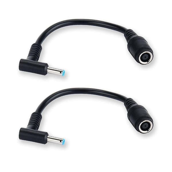 1 stk 7,4 mm til 4,5 mm DC Strømoplader Konverter Adapterkabel til HP Dell {Db}