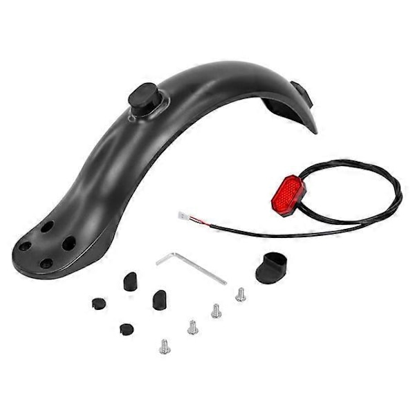Bakre stänkskärmsfäste Elscooter Bakljus för 4 Skruvar Stänkskärm Gummihatt Set För 4 hål E-Scooter Stänkskärmar Tillbehör [db] black set