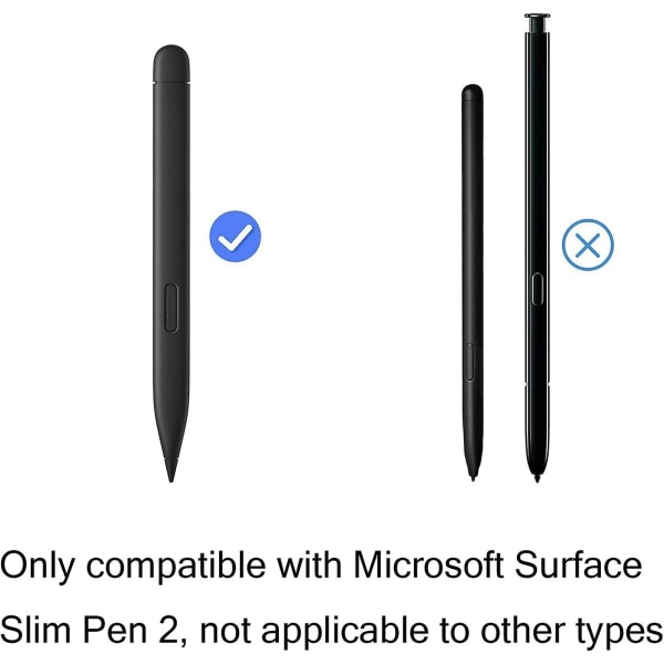 Erstatningsspids/spids til Microsoft Surface Slim Pen 2 - 1 Stk, Sort - Slim Pen 2 Erstatningsspids/spids