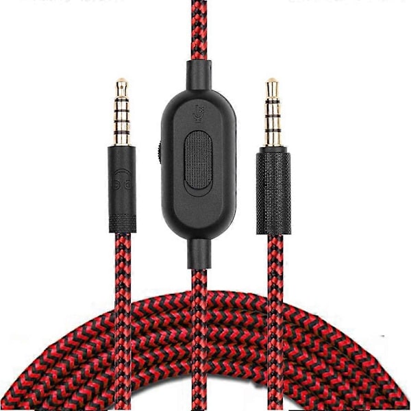 2M Aux-ledning Erstatning for GPRO X G233 G433 Headset Audio Aux-ledning 3.5mm [Db] Red