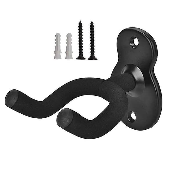 2-pack Gitarrväggfäste, Metallgitarrhängare Gitarrfäste Db Black