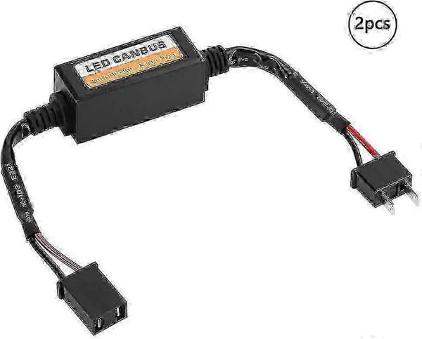 LED-dekoder, LED-forlygtedekoder, LED-forlygtedekoderenhed Anti-flimmer Modstande Fejlafviser Erstatning For H7 (2 stk.)[DB]