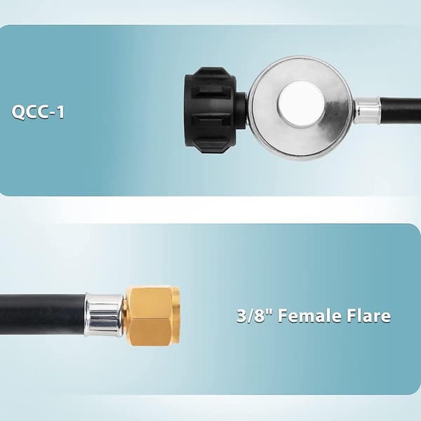 Lavtryk Propanslangesæt - Propangas Regulator Til Tanke Og Apparater (2ft)