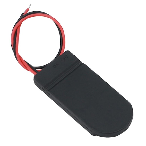 2x3V CR2032 Knappcellebatteriholder Bryter Ledningstilkoblet Sokkel for 6V DIY Batteri db