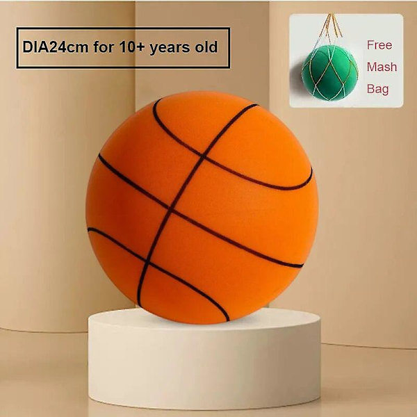 24 cm storlek 7 tyst basketboll studsar hög tyst boll basketboll sport spel barn födelsedag julklapp Db line orange 24cm