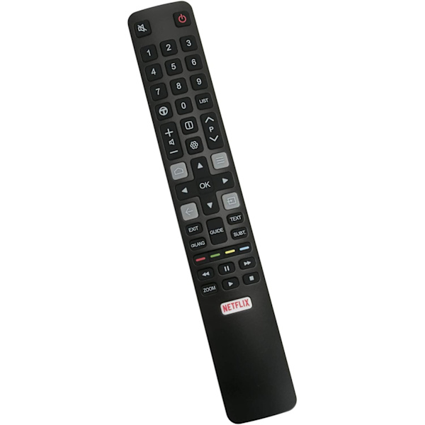 ARC802N YUI1 Fjernkontroll Kompatibel med TCL 49C2US 55C2US 65C2US 75C2US 43P20US C9I2E 50E17US
