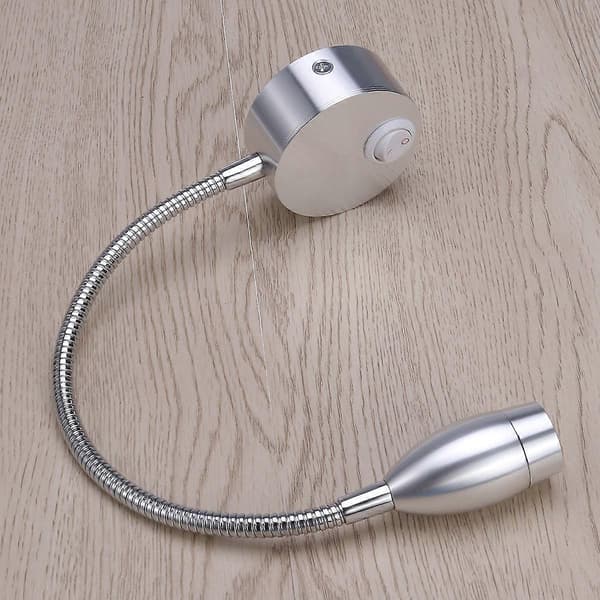 LED læselampe væglampe fleksibel arm til belysning [DB]