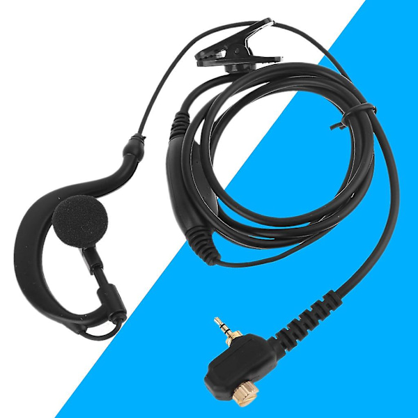 Til Motorola, MTH600 MTH650 MTH800 MTP850 1-Pin 2,5 mm Øretelefon Headset med Mikrofon db Black