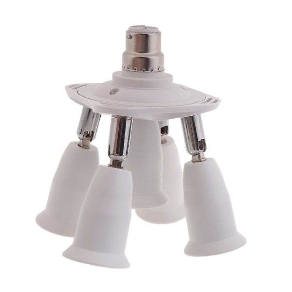 3/5 i 1 E26 E27 Standard Medium Skrue LED Lysstik Splitter Adapter Lampe db 5