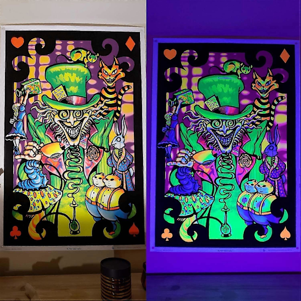 2 Pak UV LED Sort Lysarmatur, USB Sort Lysrør til Neon Glød Plakater, Bærbar Ultraviolet Lys, Fluorescerende Lampe [DB] style694
