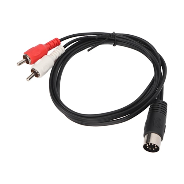 DIN 7PIN Hann til 2RCA Hann Kabel - Dobbel skjerming, 3.3ft Lyd Adapterkabel db
