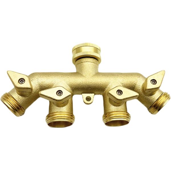 Hageslange fireveis splitter kobberhåndtak fireveis kobling fordeler (europeisk standard)