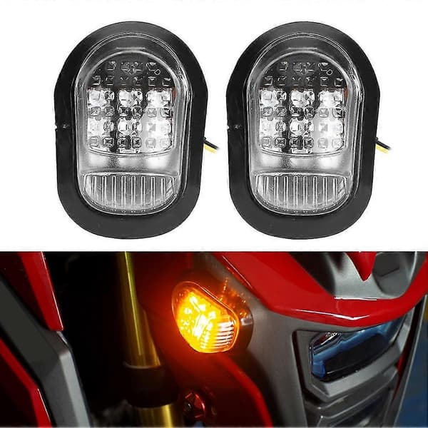 Universal 9LED Motorcykel Blinklys - Gul 12V [DB]