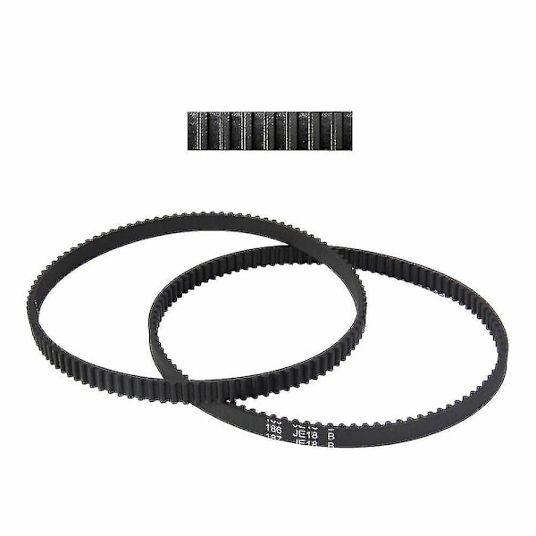 2 stk. Gummibelagt Tandrem 225079-2 Til Makita 9910 9911 9910x 9911kx1(type 2) Båndsliber Reservedele  [dB}