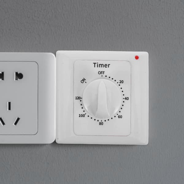 Indendørs timer apparat timer switch nedtællingstimer til lys køkken 3.4×3.4×1.6in reduktion af elomkostninger 1-pakke[DB]