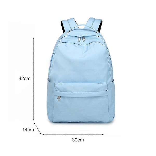 Skolesekker, Store Barneskoleryggsekker, Barnesekk Ryggsekk, Ungdomsskole Gutter Jenter Skolevesker Grunnskole Videregående Skole College Casual Daypack [Db] Blue