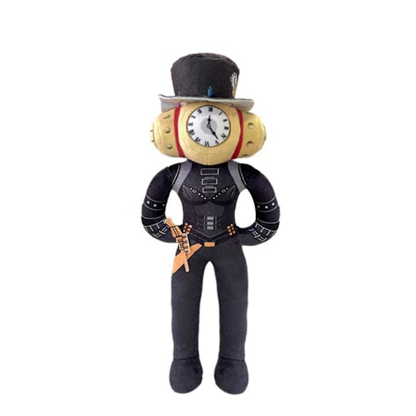 Skibidi Toalett Titan Drillman Plysch, Skibidi Toalett Titan Clockman Plysch [DB] Black