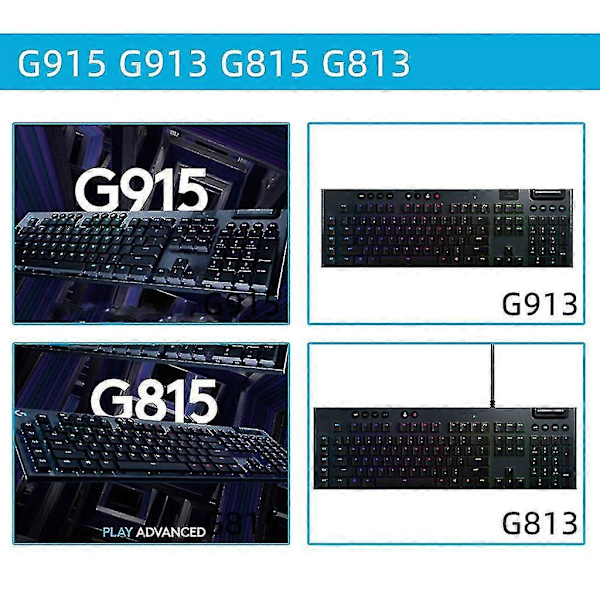 1 par för Logitech G915 G913 G813 G815 Mekaniska tangentbordsdelar Fäste Ben, Kuo Lu db
