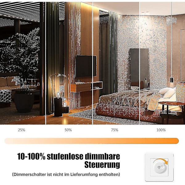 6-pak E14 Dimbar Varmhvit 600lm 6w LED-pærer Erstatter 60w 2700k LED Stearinlys Pære Energisparende [DB]