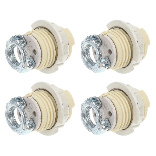 4 stk. Halogenpære Sockel Fatning Praktisk G9 Keramisk Lampe Sockelholder [DB]