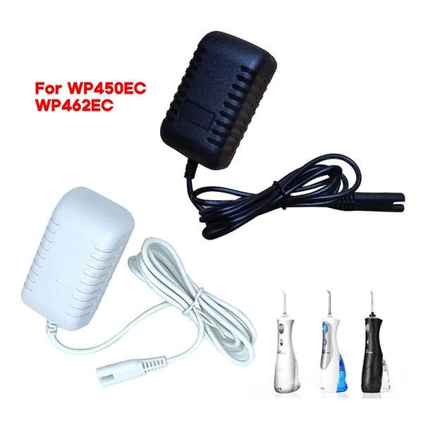 3V Lader for Waterpik WP360 WP360W WP462 WP462W WP450 WP450W WP450EC WP462EC {db} Black EU
