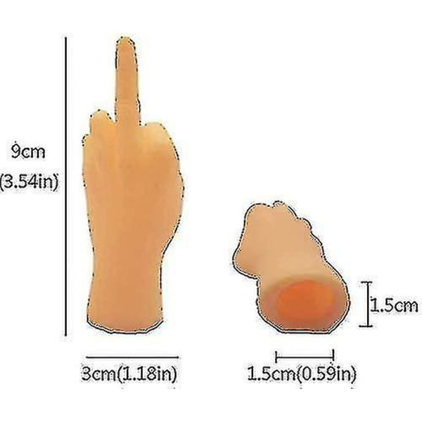 Liten långfingerleksak 10 st dockor Mini fingerhänder Miniatyrhänder med vänster hand och höger hand Db