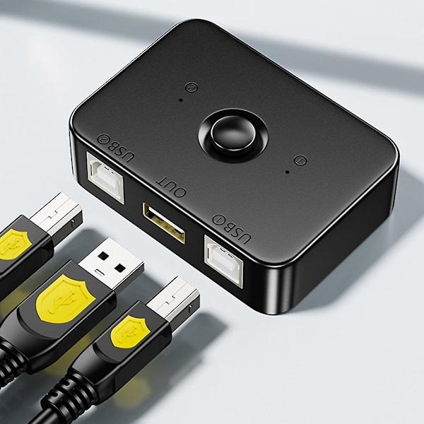 Skriver USB 2 Port USB-splitter for skriverdeling Skriverdelingsvelger [DB]