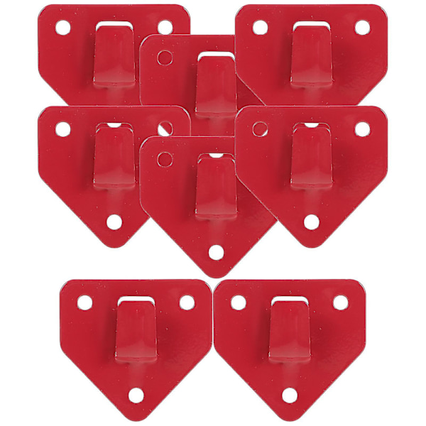 8 kpl Seinään Asennettava Sammuttimen Koukku Raskaan Käytön Sammuttimen Kiinnike [db] Red 6.2X6.2cm