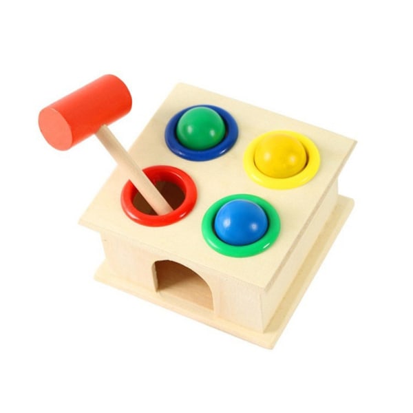 Pedagogiska leksaker Hammarboll av trä med hammarlåda Färg Cognit Toy 241963 Db A