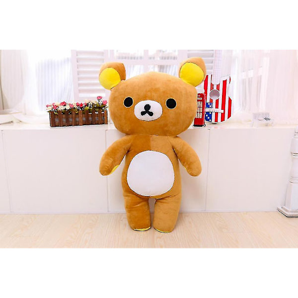 Kawaii Rilakkuma Plyschdjur Teddybjörn Mjuk Djur Soffa Kuddar Rum Dekorationer Födelsedagspresent Till Barn Julgåvor [DB] brown 20cm
