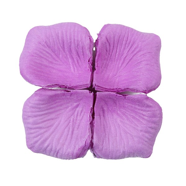 1200 stk/12 pose Attraktivt kunstig roseblad Bred applikasjon ikke-vevd stoff Realistisk gjør-det-selv falske blomsterblad til bryllup Jikaix Light Purple