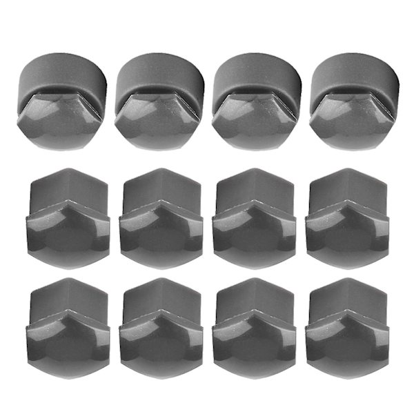 20 stk. 17 mm Møtrik Bilhjul Auto Nav Skrue Beskyttelse Tyverisikring Dæk Kapsel {Db} Gray
