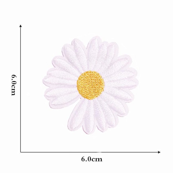 12 broderte strykejern-på lapper Sydd-på blomstermønstre [DB]