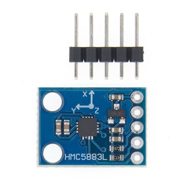 2 stk -273 3V-5V HMC5883L Tre-akset Kompass Magnetometer Sensor Modul Tre-akset Magnetisk Felt M db blue