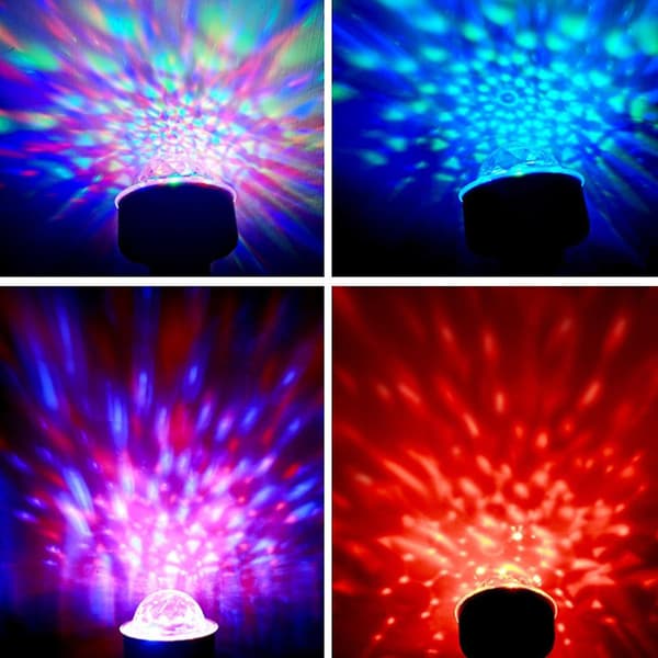 Usb Disco-lys, Disco-lys, Plug In Disco Ball-lys, disco Ball-lys [db] Black