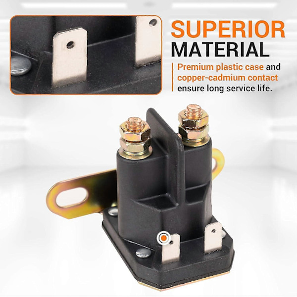 862-1211-211-16 AM138068 Solenoidrelé 12V fra BlueStars - Passer til Trombetta John Deere Cub Cadet 725-04439 LA100 LA105 LA110 LA115 LA120 L [DB]