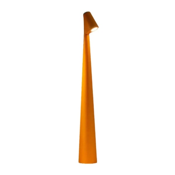 Elegant Smal Konisk Bordlampa Bärbar & Dimbar Led Skulptur Ljus Dec [DB] Orange 450