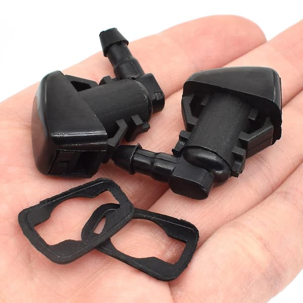 2x Front Windshield Wiper Washer Jet Nozzle Til Jeep Grand Cherokee Wk2 2011 - 2019 Liberty Kk Commander Dodge Nitro Durango Mk3 [db]