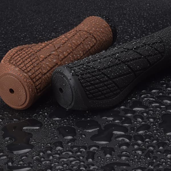 1 par cykelstyrehandtag Ergonomiska låsbara gummibikehandtag [DB] Black