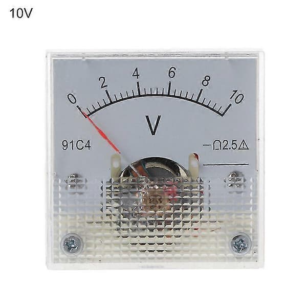 Analog Panel Volt Spændingsmåler Voltmeter Måler 3/5/10/15/20/30/50/100/150/250V [DB] 0-10v