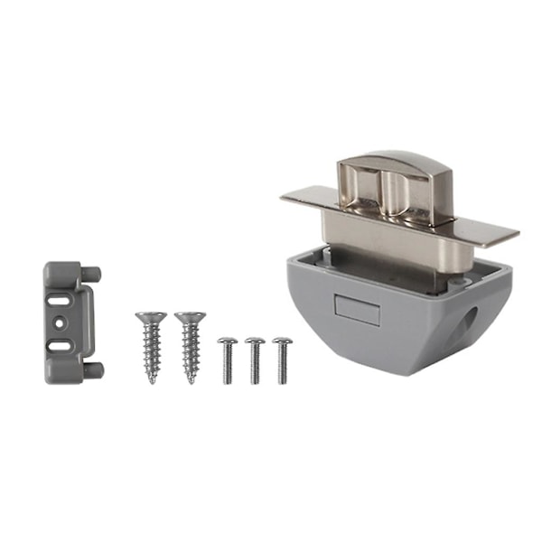 Campingbilspärrlås för husbilar, husvagnar, båtar, lådor, knapplås för möbler {db} Brushed nickel