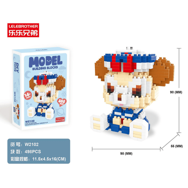 Mini  Byggeklodser Uddannelseslegetøj  Figurer  Og Minnie Db H