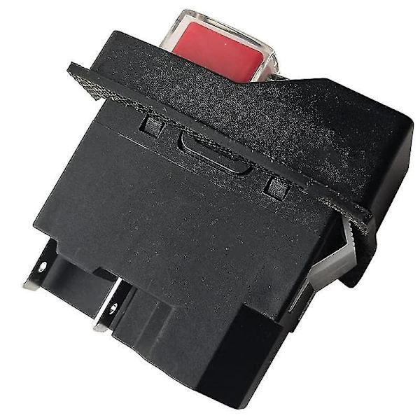 Kjd17 220v 5-polig elektromagnetisk brytare tryckknappsbrytare för trädgårdsredskap db Black