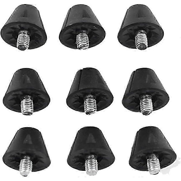 25 KPL Vaihtojalkapallonapit Mustat Jalkapallonapit 13mm Muoviset Napit Jalkapallokenkiin Liukumattomat Metallinapit Jalkapallokenkiin Aikuisille C [DB] style7863