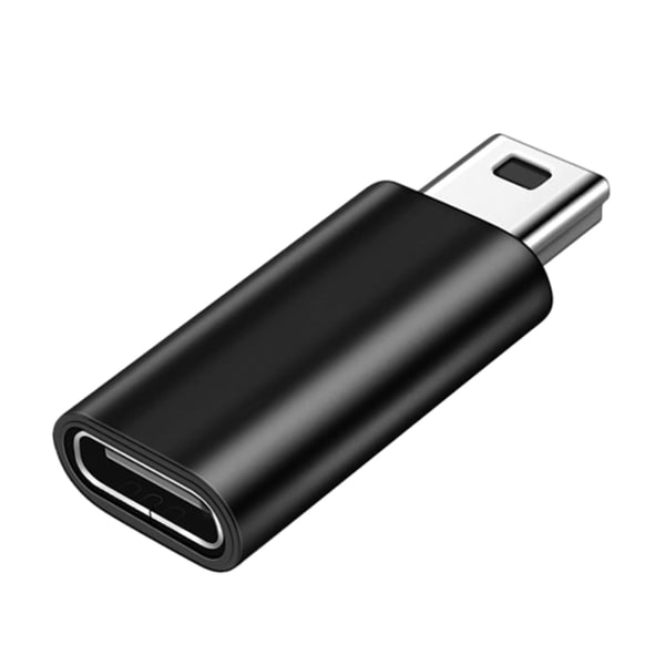 Usb C til mini usb-adapter type C hunn-til-mini usb hann-konverter-kontakt [DB] Black