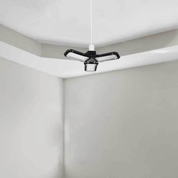 LED Garagelys Foldbar E27 Base Kraftigt Garage LED Lys 45W[DB]