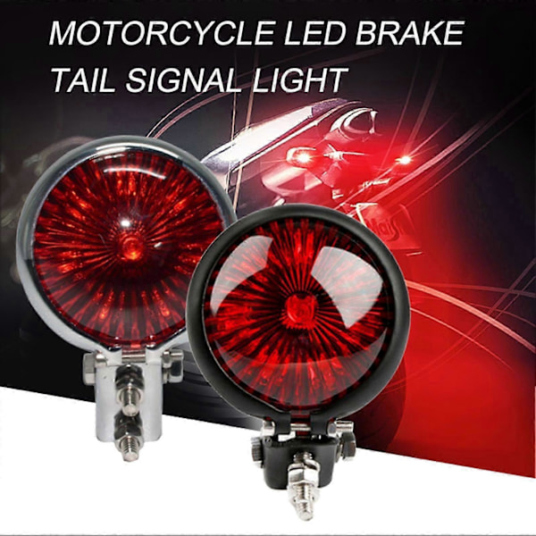 Takavalo, erittäin kirkas, pieni pyöreä retro moottoripyörän LED-jarruvalo, suuntavilkku g202412315 [db] Black - Red