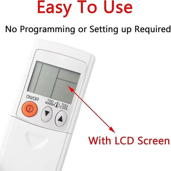 Luftkonditioneringsfjärrkontroll, ersättningsfjärrkontroll, för Mitsubishi KD06ES-fjärrkontroll, LCD-display